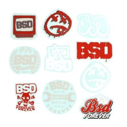BSD Stickers Pack 2022 Design (X10 Stickers)